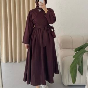 طقم تنورة عنابي